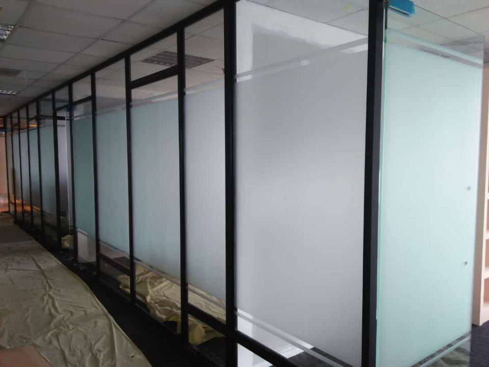 sticker kaca sandblast