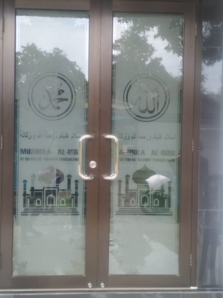 sandblast custom untuk masjid
