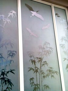 jual stiker kaca sandblast