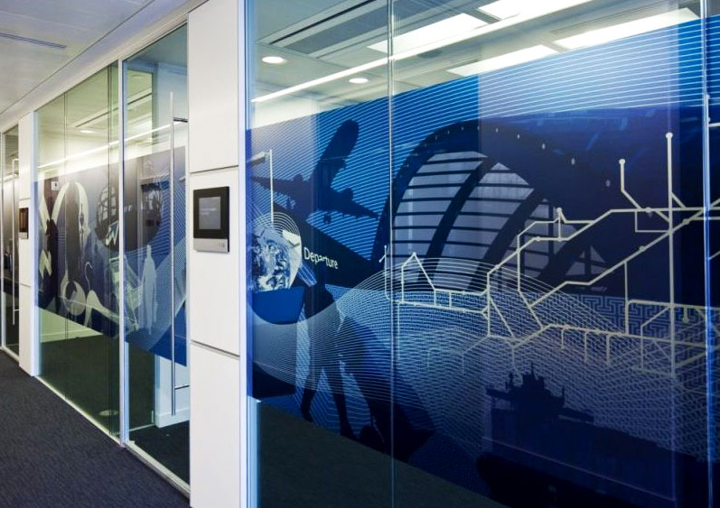 sandblast motif untuk di kantor