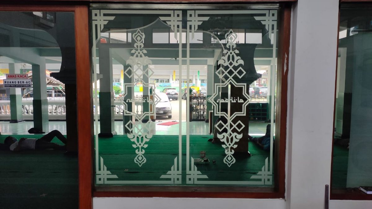 cutting sandblast untuk masjid dan mushola